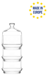 Tall Stackable Glass Jar